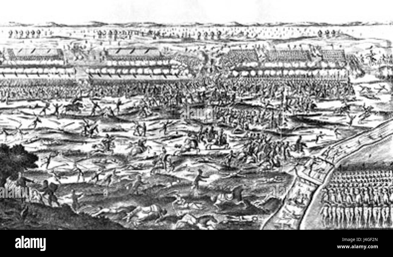 La battaglia di Axtorna, combattuta nel 1565, fu un conflitto significativo durante la Guerra dei sette anni del Nord tra le forze svedesi e danesi. La battaglia si svolse nel sud della Svezia e segnò un punto di svolta nella guerra. Foto Stock