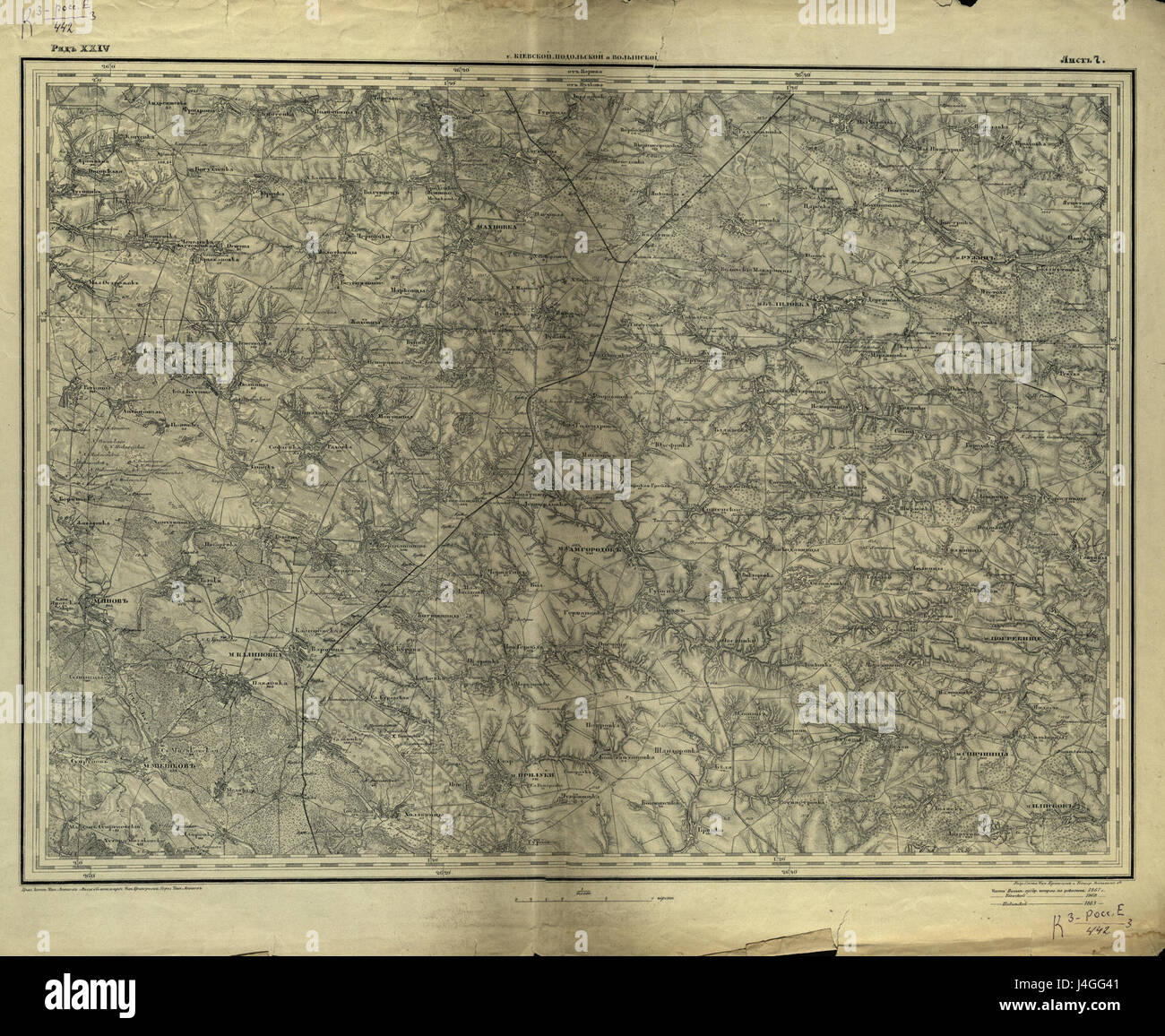 La mappa di Shubert R24L07 fornisce dati geografici dettagliati, utili per la navigazione e l'analisi delle aree terrestri. Questa mappa è comunemente citata nella pianificazione regionale e nella logistica, che funge da strumento essenziale per comprendere il terreno e le infrastrutture nelle sue regioni coperte. Foto Stock