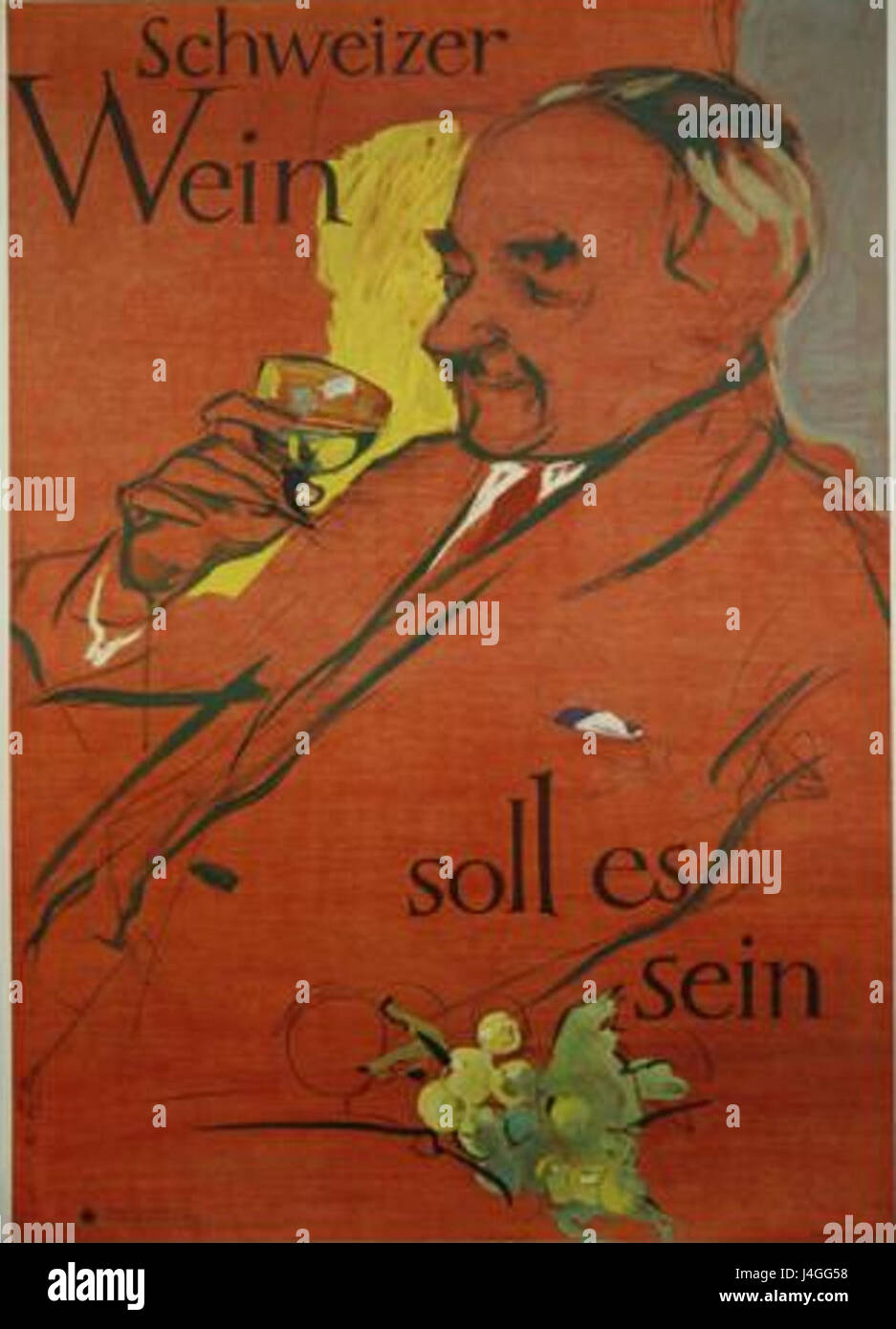 Schweizer wein par un Falke (1800 1900) Foto Stock