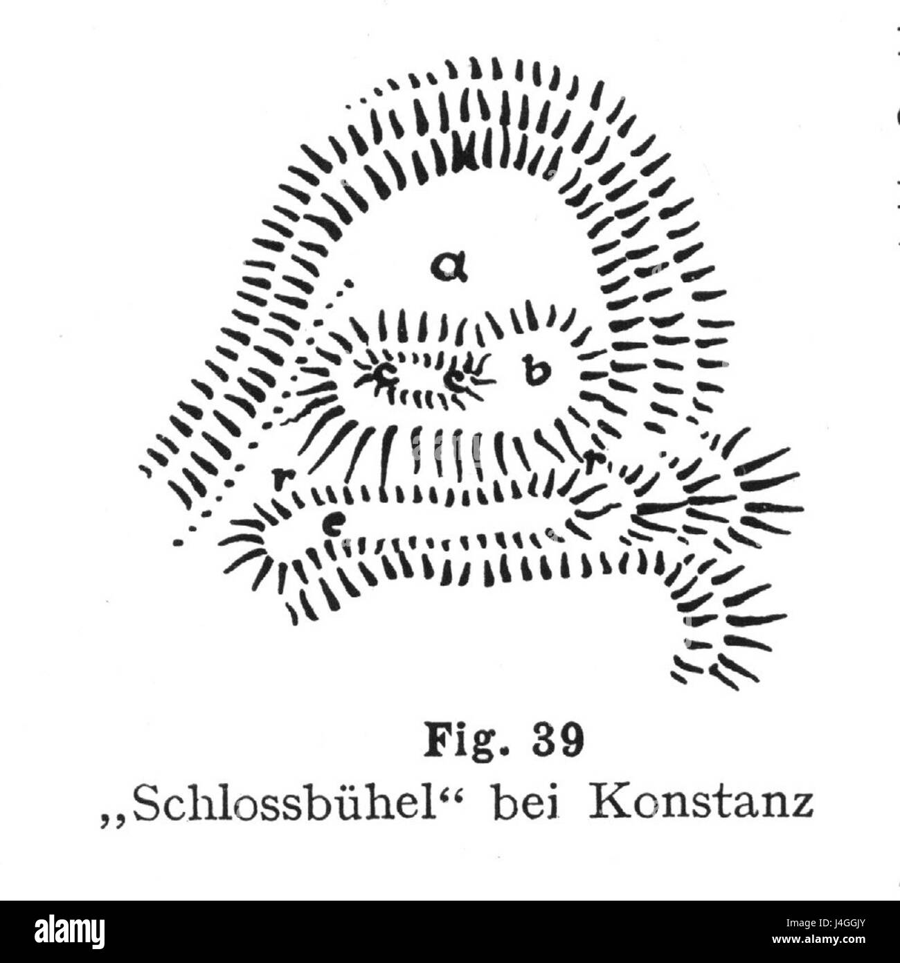 Schlossbuehel a Emmishofen è un castello storico situato nella regione della Svizzera. Conosciuta per la sua architettura medievale ben conservata, rappresenta il patrimonio storico e architettonico della zona. Foto Stock