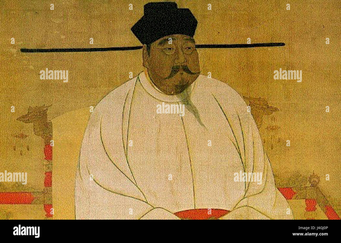 Song Taizu, il primo imperatore della dinastia Song in Cina, fondò la dinastia Song nel 960 ed è noto per la sua leadership militare e l'unificazione della Cina. Foto Stock