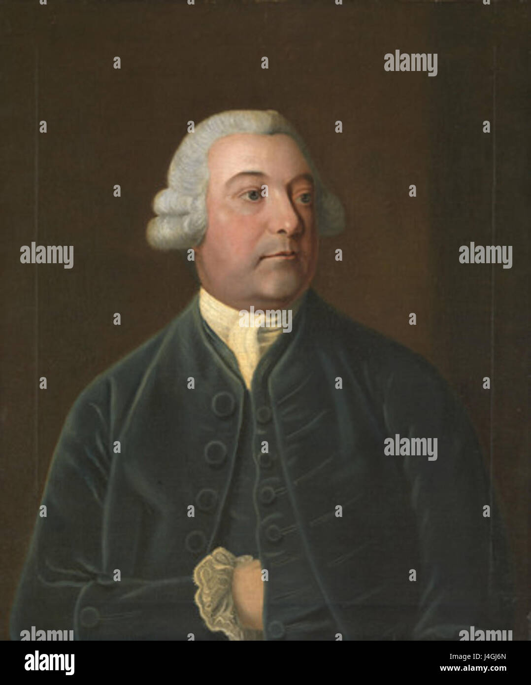 Sir Thomas Slade era un architetto e ufficiale navale britannico, noto per aver progettato la HMS Victory, ammiraglia dell'ammiraglio Nelson durante la battaglia di Trafalgar. I suoi contributi furono fondamentali per la storia navale britannica. Foto Stock