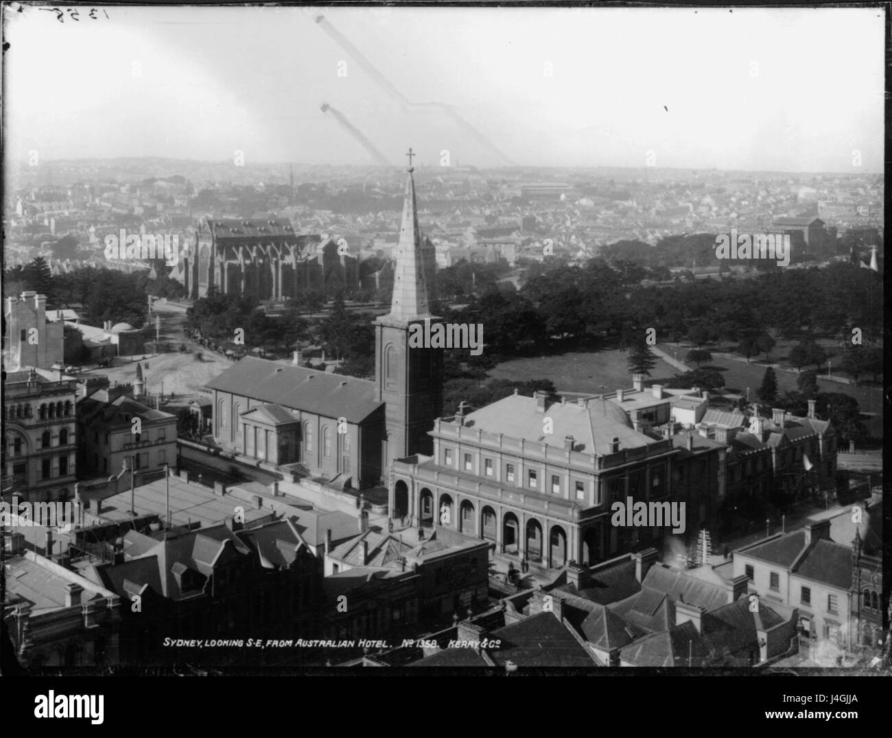 Sydney, guardando verso sud-est, da albergo australiano dal Powerhouse Museum Collection Foto Stock