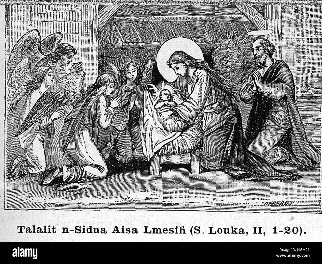 Talalit n Sidna Aisa la nascita di Gesù Foto Stock