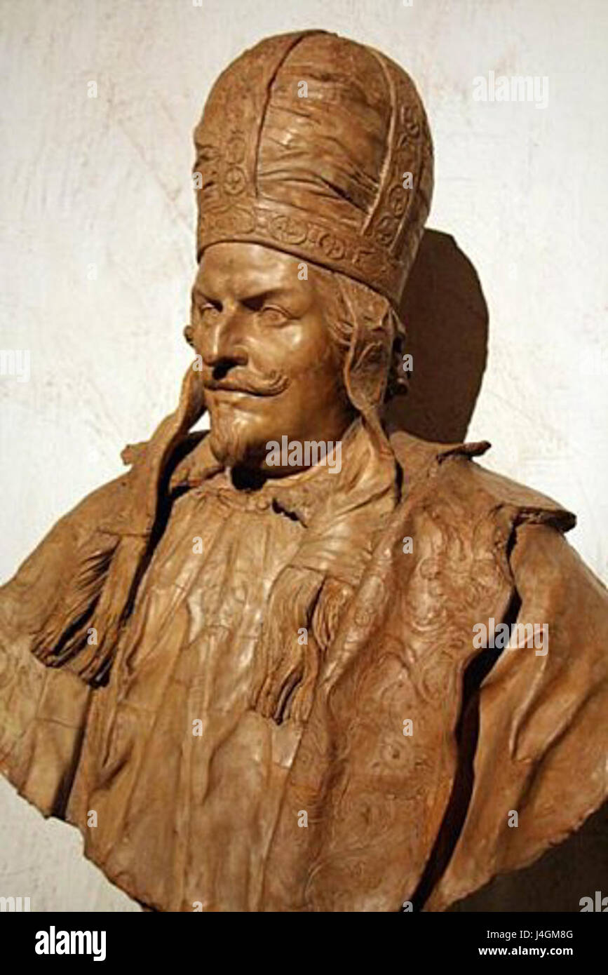 Taddeo Barberini scultura in argilla Foto Stock