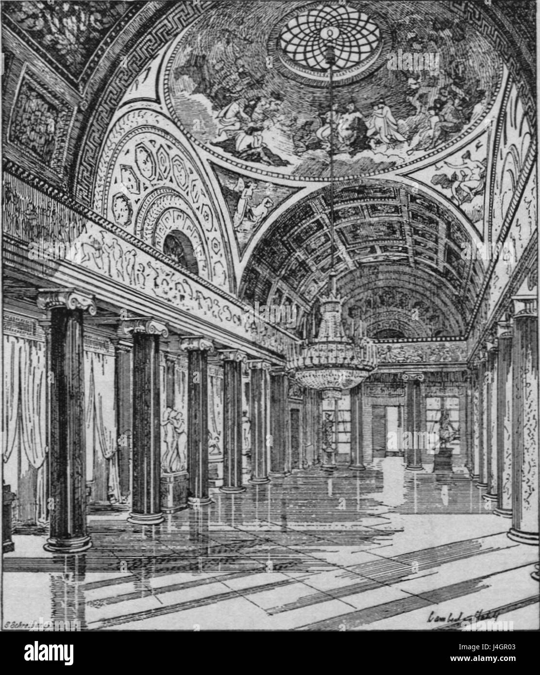 Lo Schloss Rosenstein è un castello storico situato vicino a Stoccarda, in Germania, originariamente costruito all'inizio del XIX secolo. È noto per il suo stile architettonico e il suo significato storico nella regione. Foto Stock