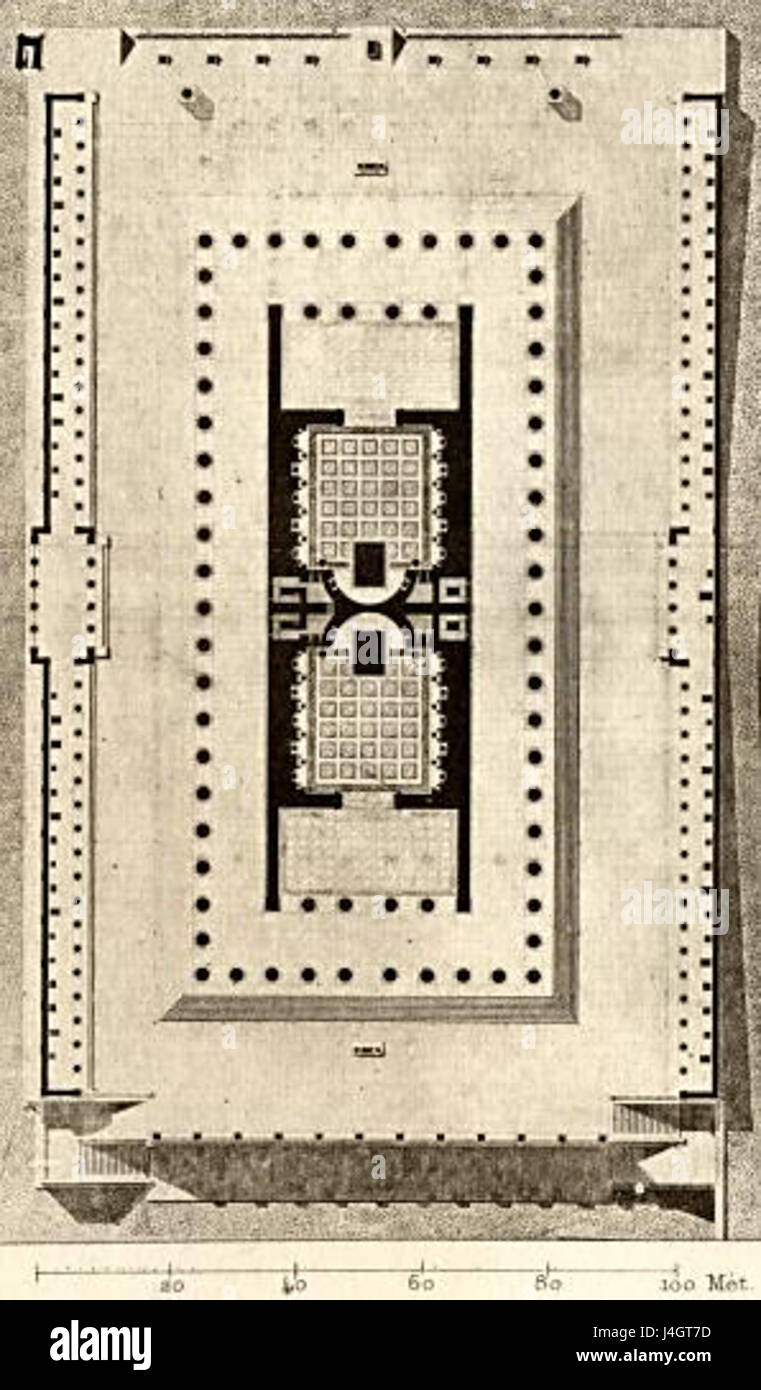 Tempio di Venere e Roma groundplan Foto Stock