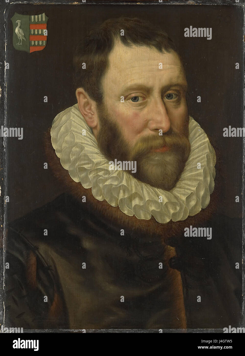 SB 5787 si riferisce all'opera di Jacob Claesz Bas, un pittore olandese del Rinascimento. Attivo durante il XVI secolo, i suoi dipinti sono noti per le loro dettagliate nature morte e la rappresentazione della vita quotidiana durante il periodo. Foto Stock