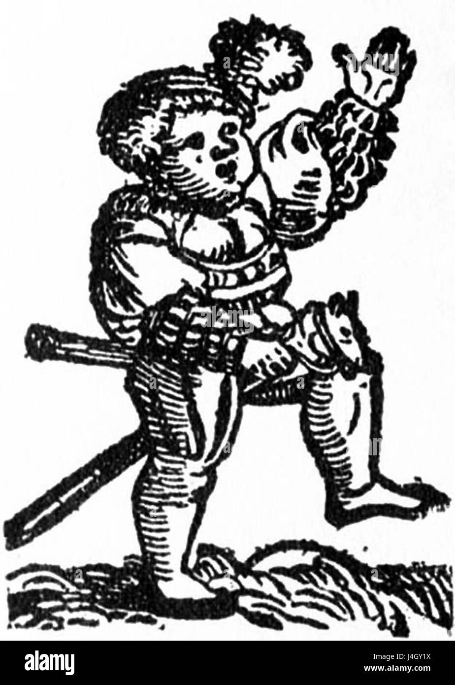 Steckenpferd 1542 si riferisce ad un oggetto del XVI secolo, probabilmente un oggetto decorativo o utilitario, noto per la sua qualità e la sua artigianalità. Fornisce informazioni sulla cultura materiale del periodo. Foto Stock