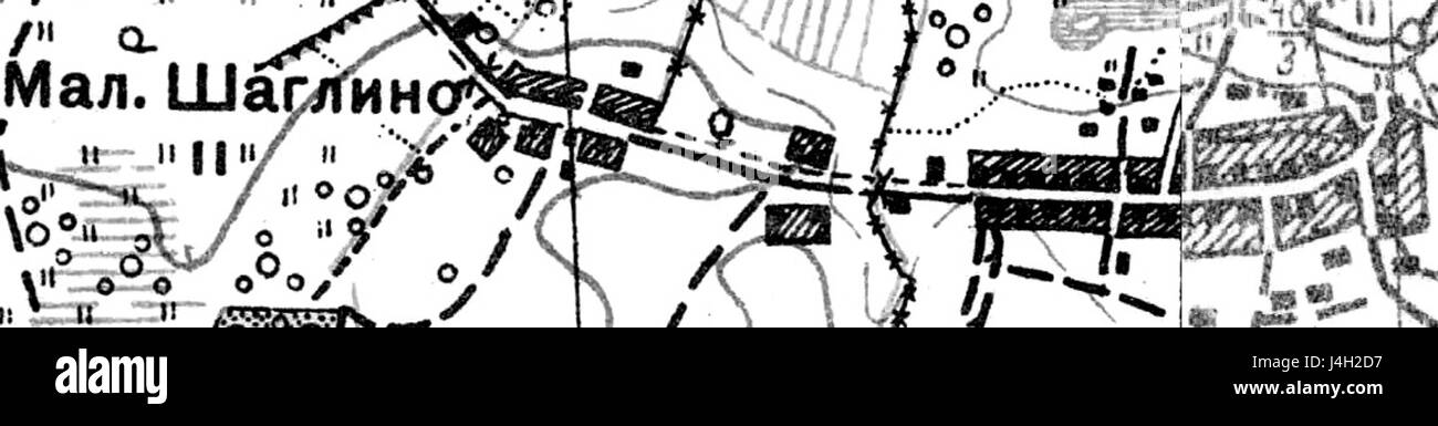 Un'opera d'arte intitolata "Shaglino", creata nel 1939, probabilmente relativa all'arte russa o sovietica del periodo pre-seconda guerra mondiale, che incarna gli stili e i temi prevalenti in quell'epoca. Foto Stock