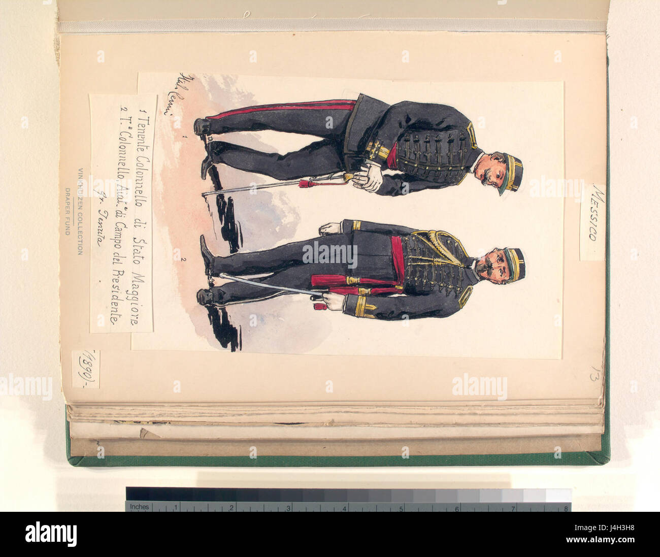 Tenente Colonnelo di stato maggiore; Tenente Colonnello, di Campo del Presidente, gr. tenuta (NYPL B14896507 76711) Foto Stock