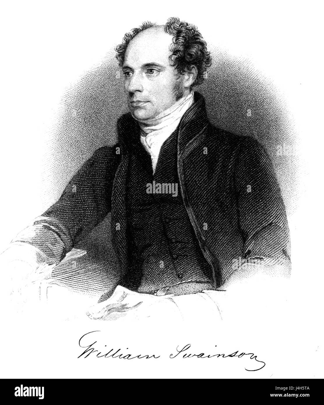 William Swainson fu un naturalista e illustratore britannico dal 1789 al 1855, noto per i suoi contributi all'ornitologia, in particolare per le sue dettagliate illustrazioni di uccelli e altri animali selvatici durante la sua carriera. Foto Stock