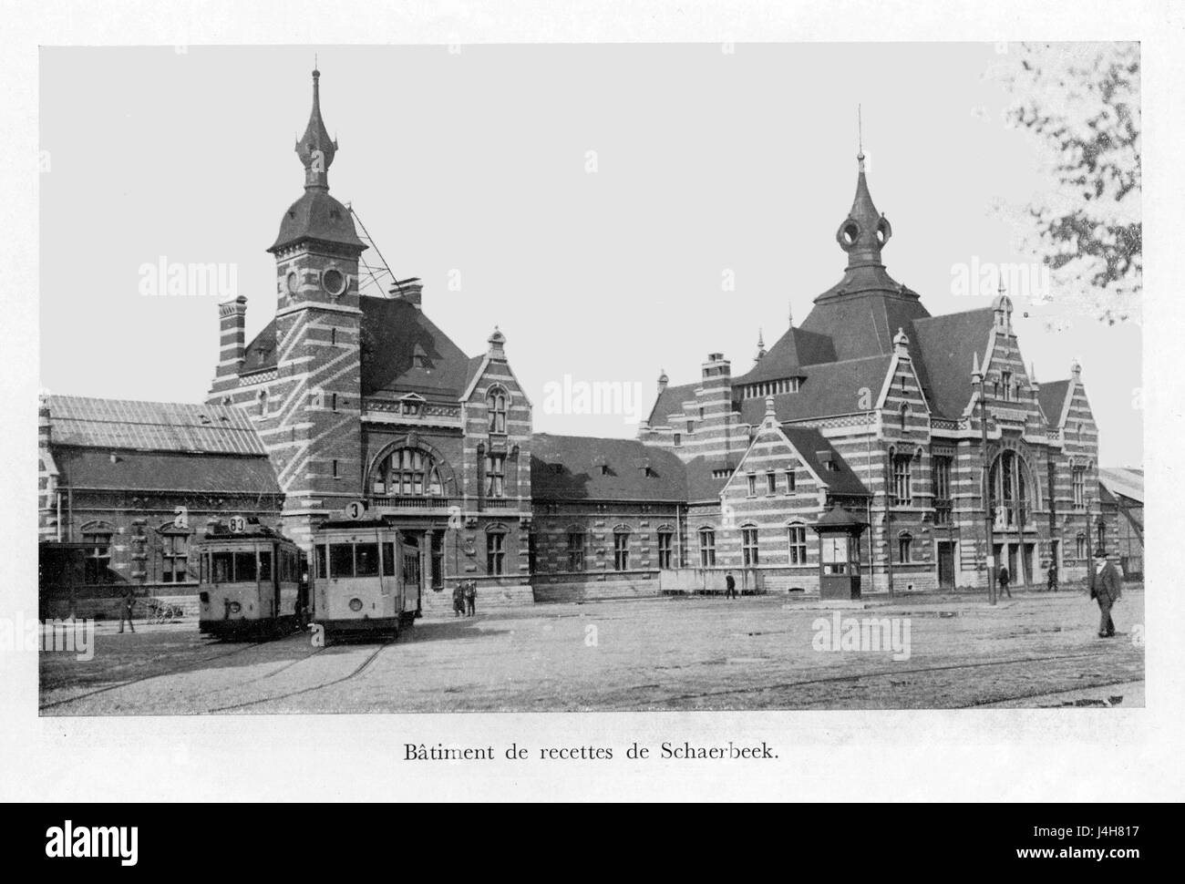 Schaarbeek piazzale della stazione vecchia Foto Stock