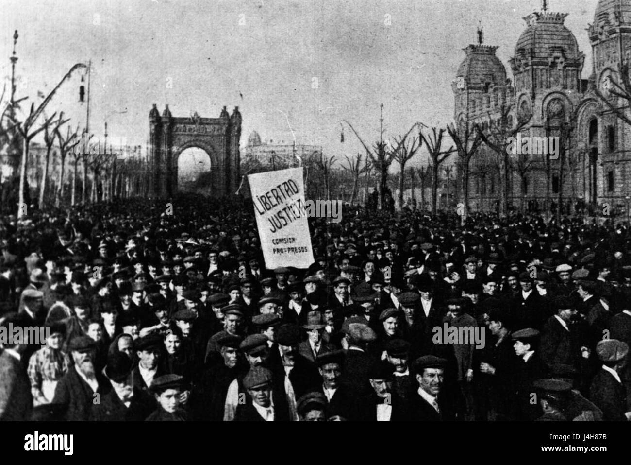 Riferendosi alla Semana TrÃ¡gica (settimana tragica) del 1909 in Argentina, una significativa rivolta dei lavoratori contro il governo, scatenata da disordini sindacali. Foto Stock