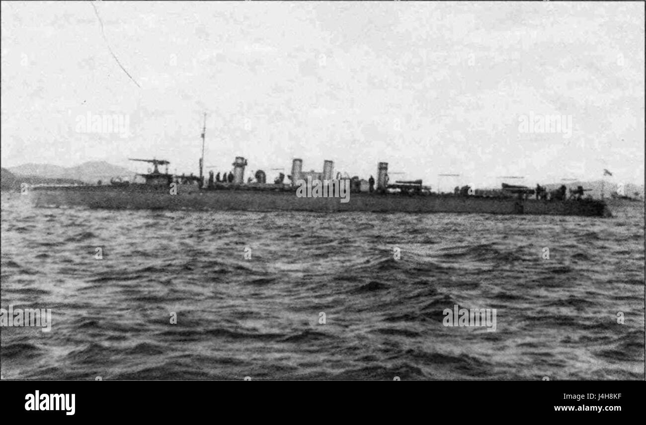 L'immagine è legata all'area di Port Artur, una base navale strategica all'inizio del XX secolo. Port Artur fu importante nella storia militare, specialmente durante la guerra russo-giapponese. Foto Stock