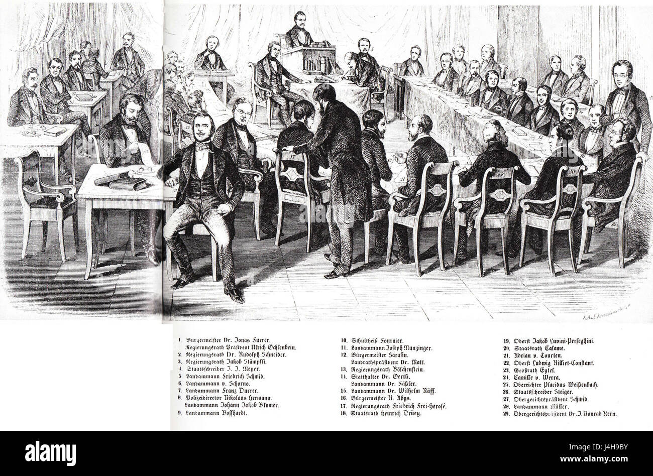 Dieta federale 1847 Foto Stock