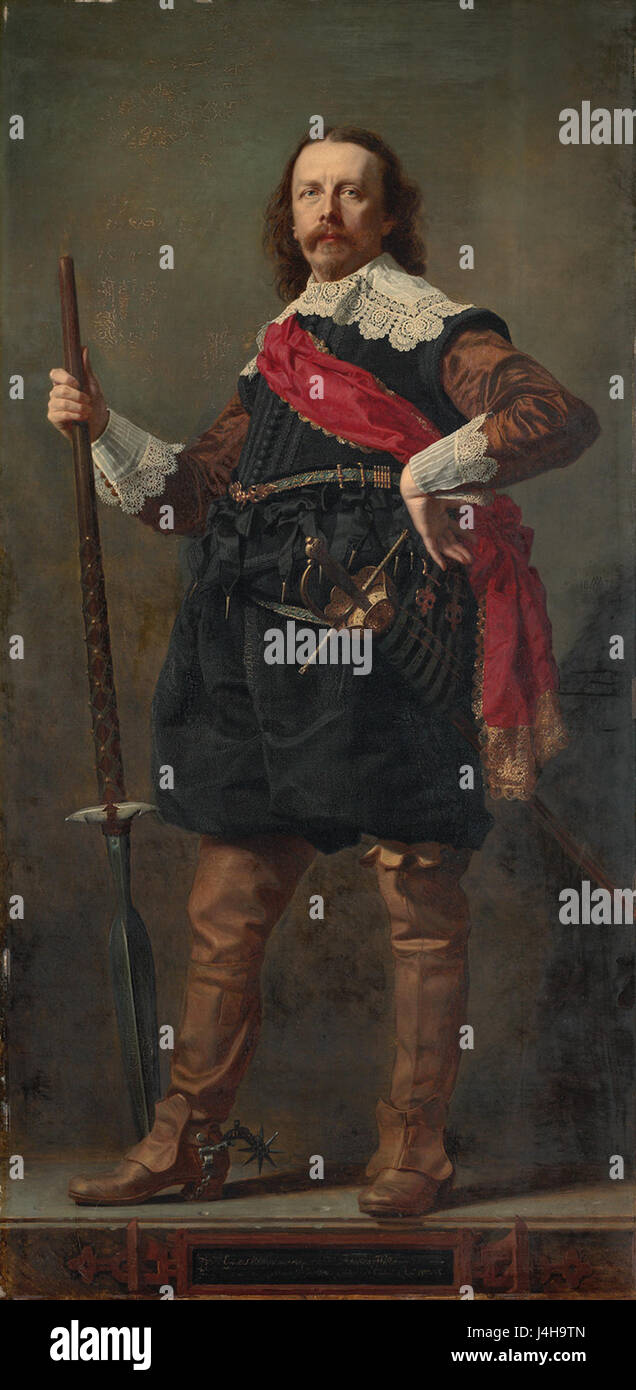 SA 4711 Abraham Willet (1825 1888) kunstverzamelaar nel XVII eeuws costuum Foto Stock