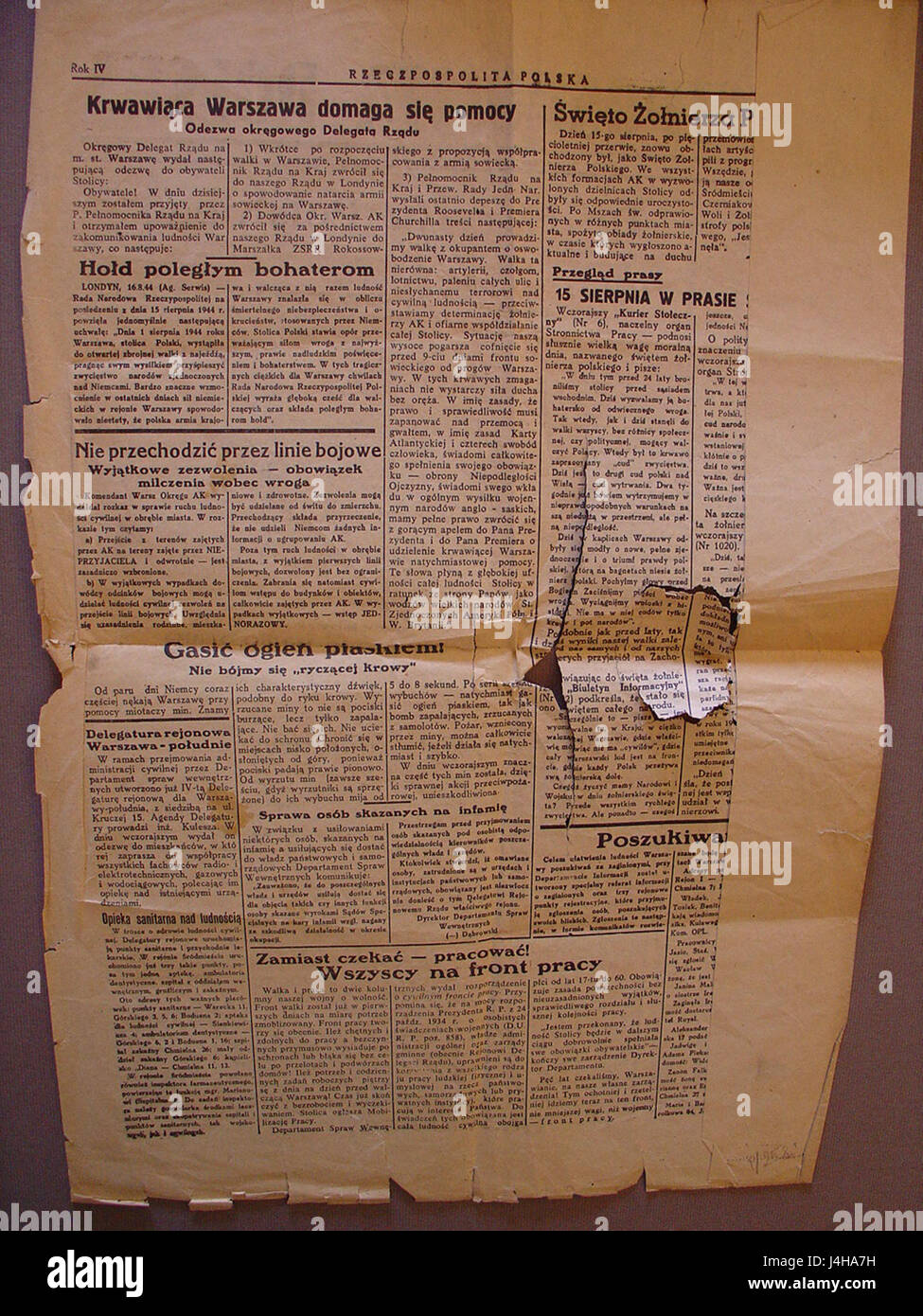 Rzeczpospolita Polska nr 99 s. 2 Foto Stock