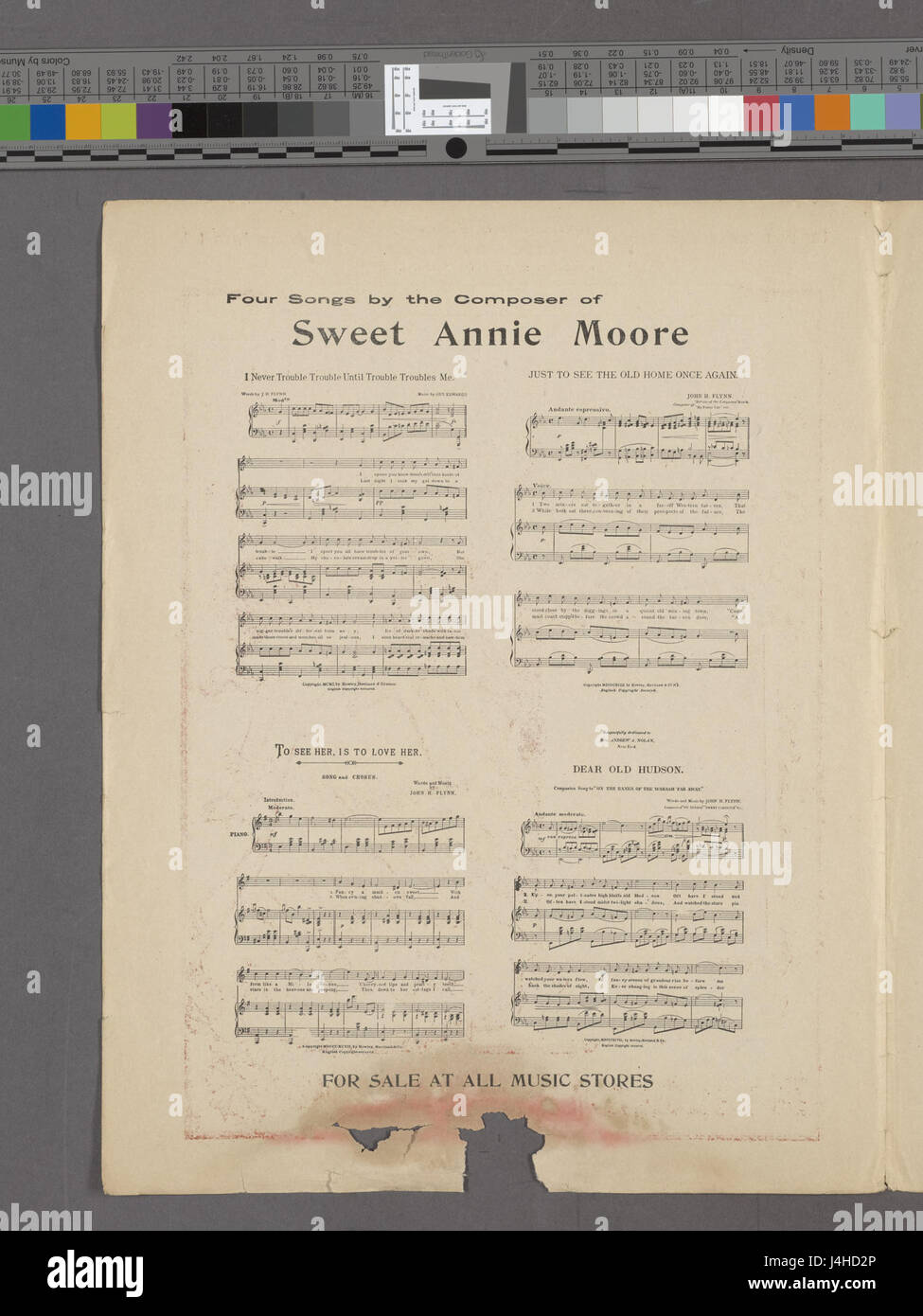 Sweet Annie Moore è un pezzo storico dell'inizio del XX secolo. Cattura l'essenza della musica folk americana e della narrazione, riflettendo l'espressione culturale di una certa epoca. Foto Stock