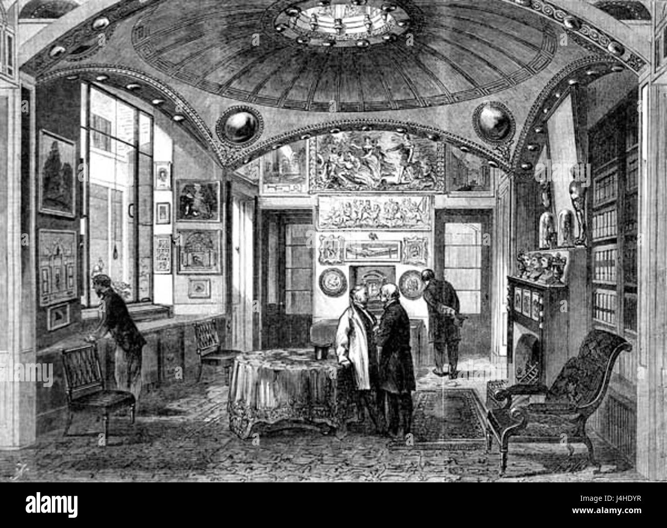 Soane sala colazione ILN 1864 Foto Stock