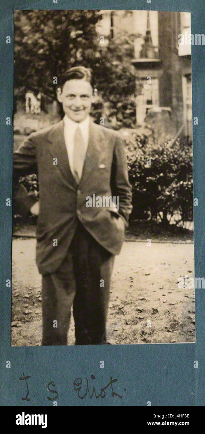 T. S. Eliot 1929 Foto Stock