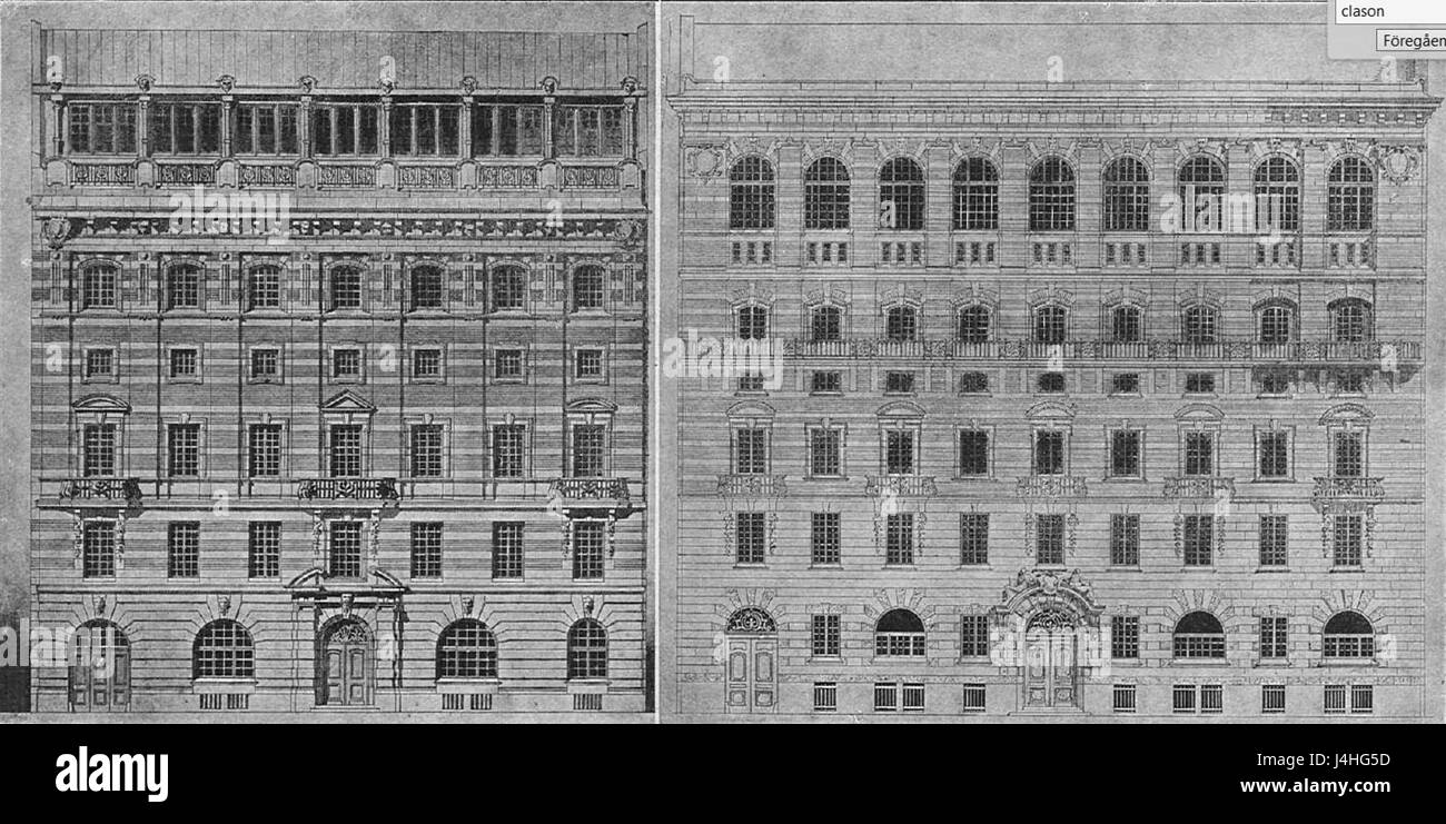 "SATS byggnader i Moskwa & Warsawa" si riferisce agli edifici costruiti dalla SAT (compagnia svedese delle Indie Orientali) a Mosca e Varsavia, che riflettono l'influenza della compagnia in queste città durante il XVIII e XIX secolo. Foto Stock