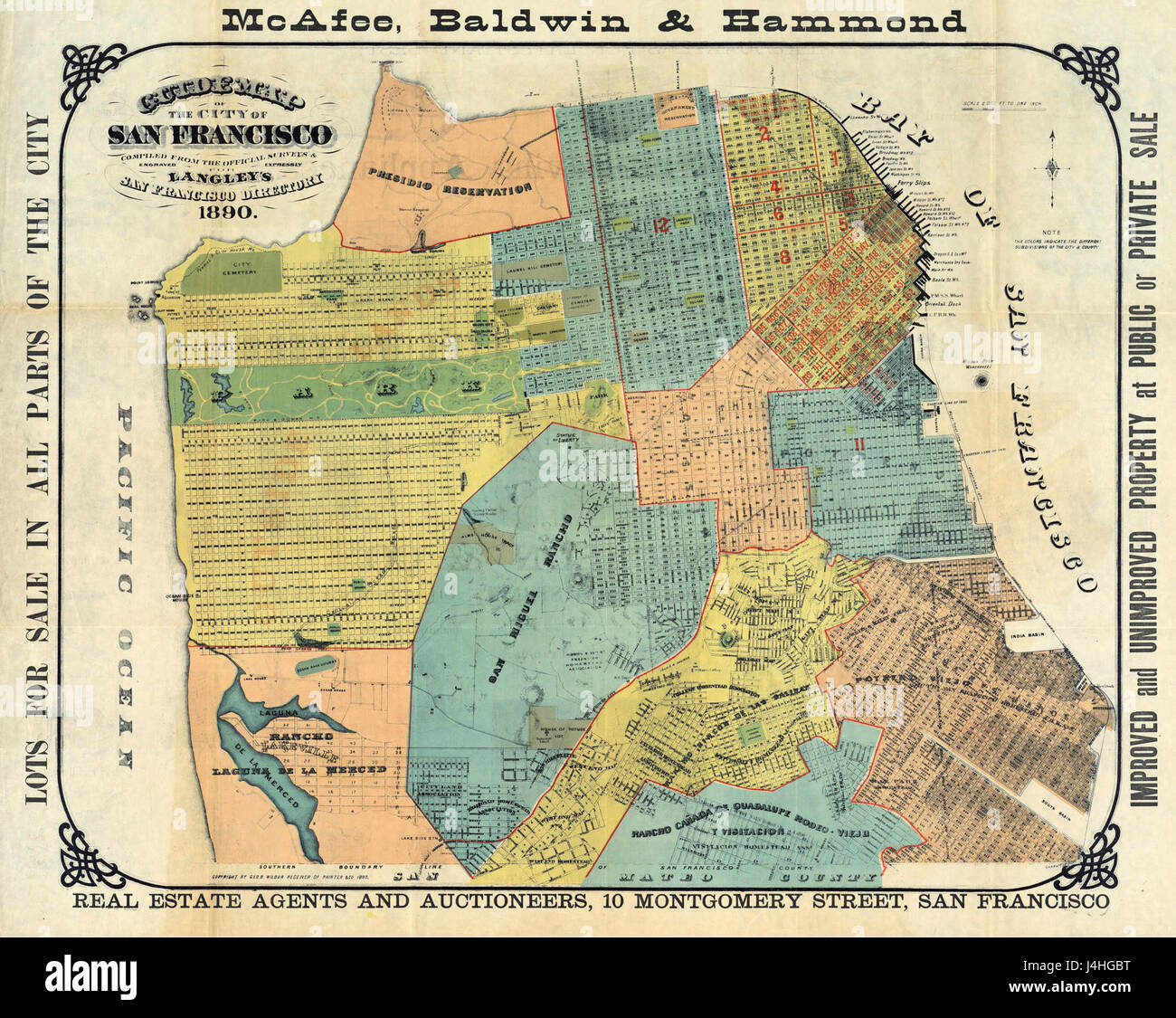 San Francisco 1890 Foto Stock