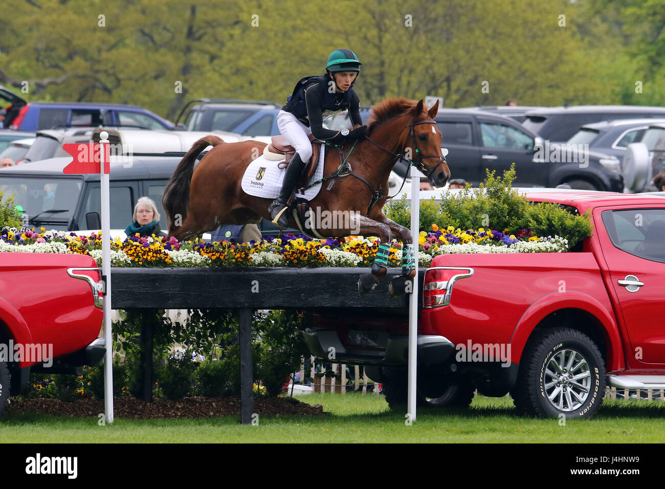 Cathal Daniels Cross Country Badminton 060517 Foto Stock