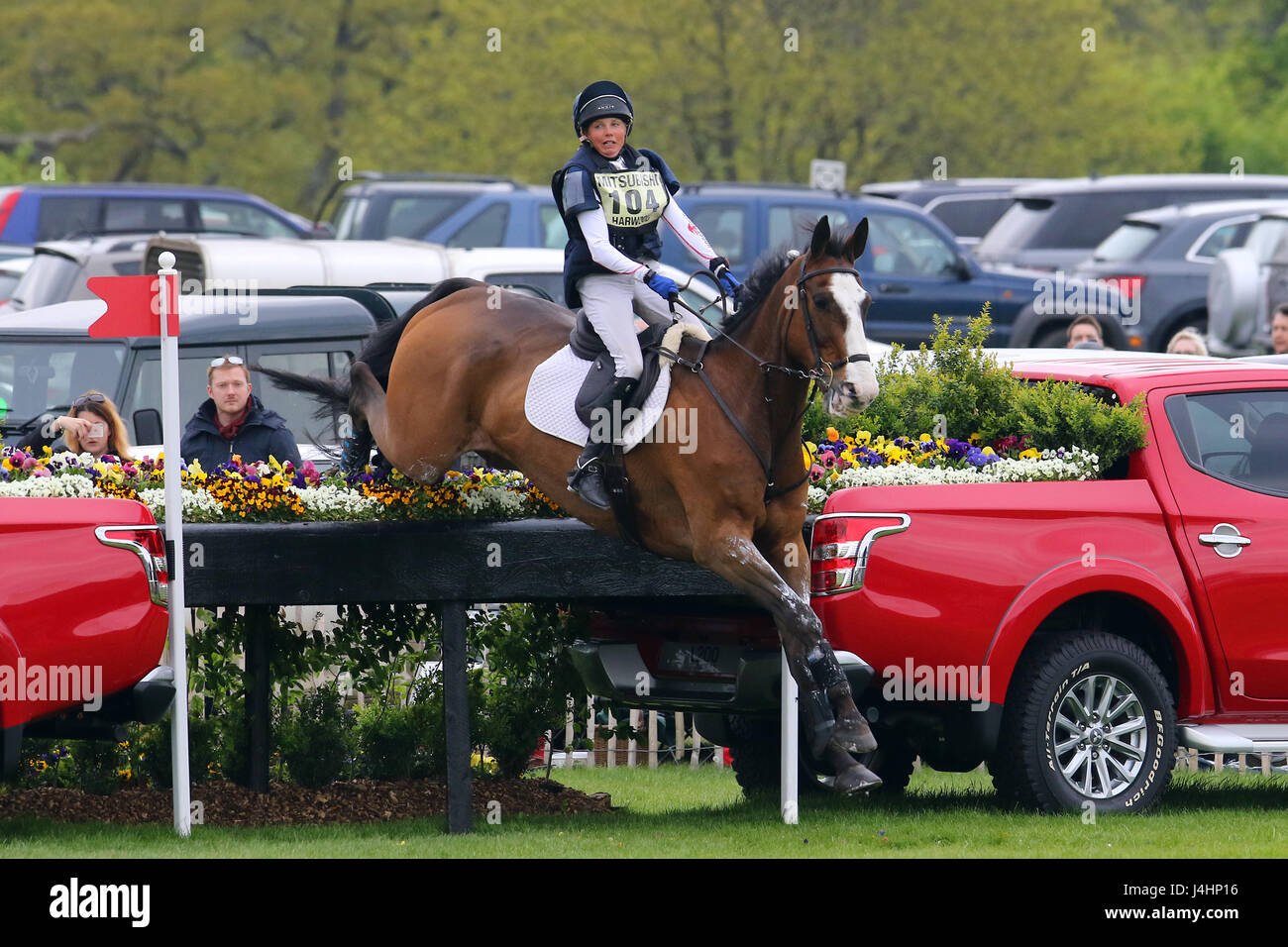 Louise Harwood Cross Country Badminton 060517 Foto Stock