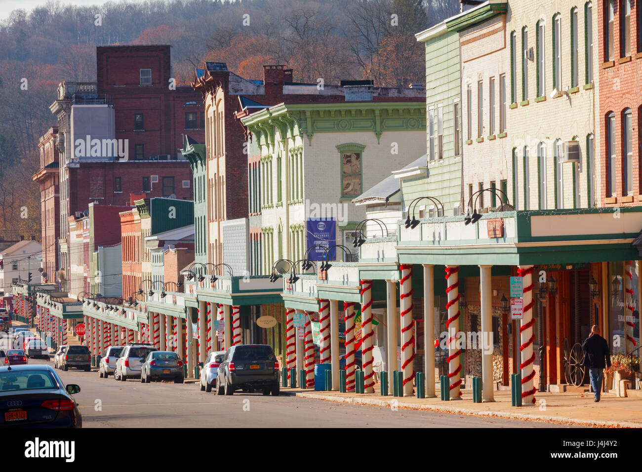Main Street, Little Falls, Herkimer County, New York. Foto Stock Main Street, Little Falls, Herkimer County, New York. Foto Stock