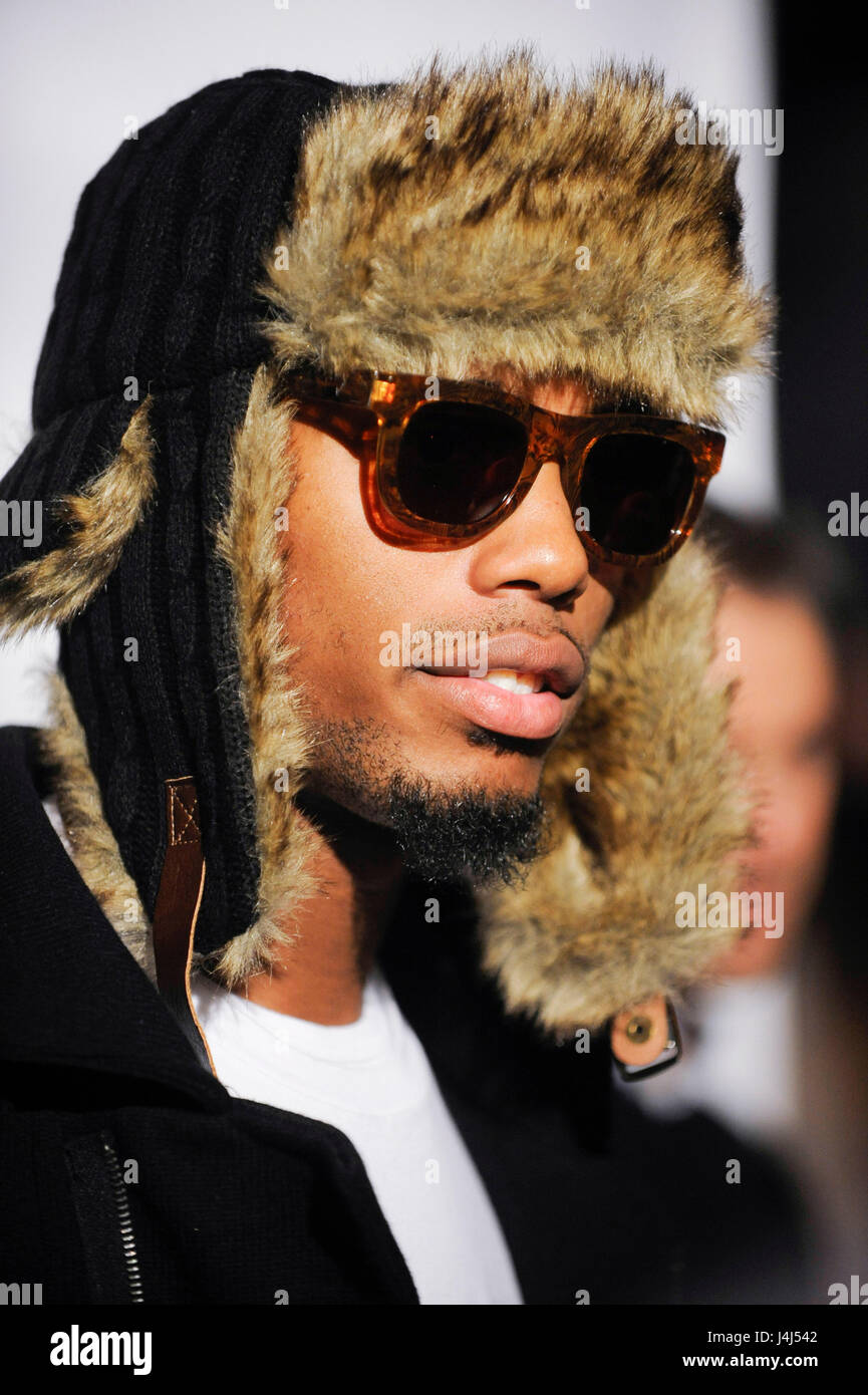 B.o.B. arriva a 102,7 KIIS FM Jingle della sfera 2010 a Nokia Theater L.A. Vivere il 5 dicembre 2010 a Los Angeles, California. Foto Stock