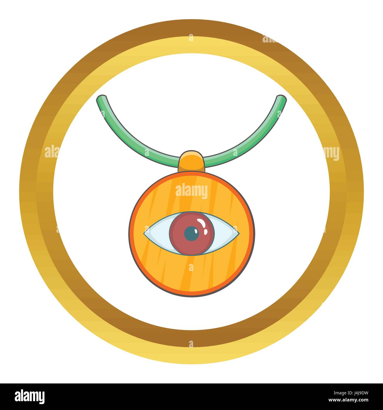 Amuleto contro il malocchio icona vettore Immagine e Vettoriale