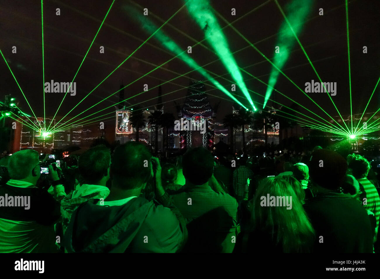 "Jingle Bell, Jignle Bam' natale di fuochi d'artificio a Disney Studios Hollywood Orlando Foto Stock