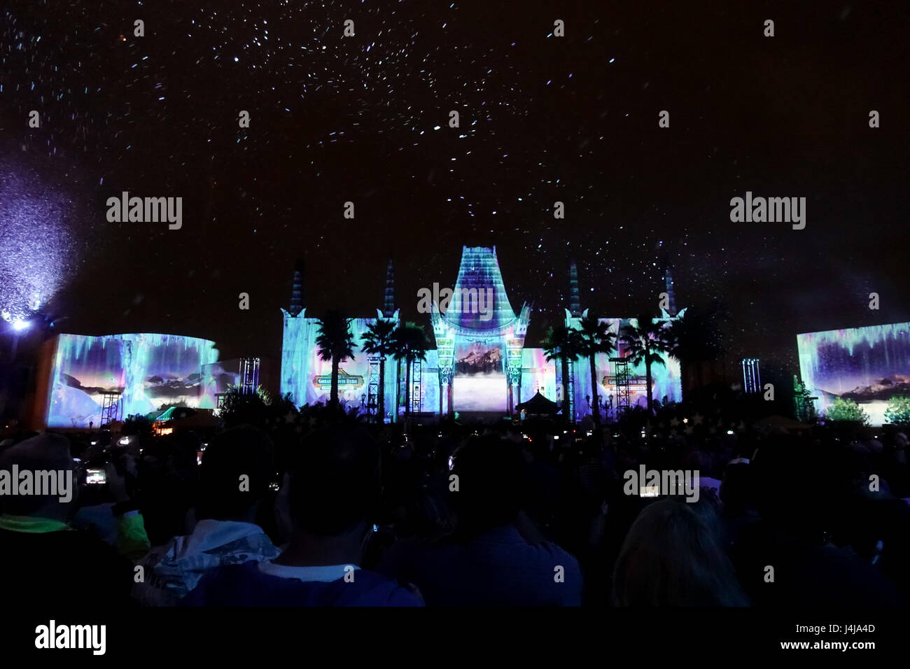 "Jingle Bell, Jignle Bam' natale di fuochi d'artificio a Disney Studios Hollywood Orlando Foto Stock