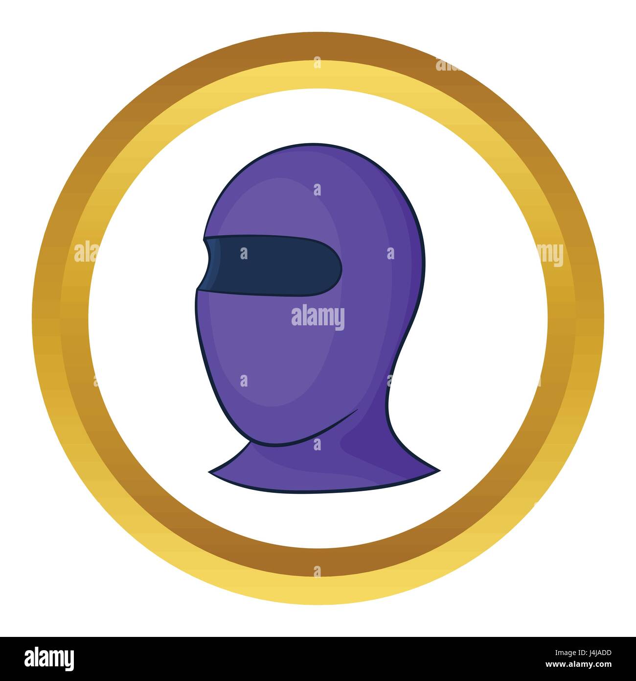 Inverno maschera termica icona vettore Illustrazione Vettoriale
