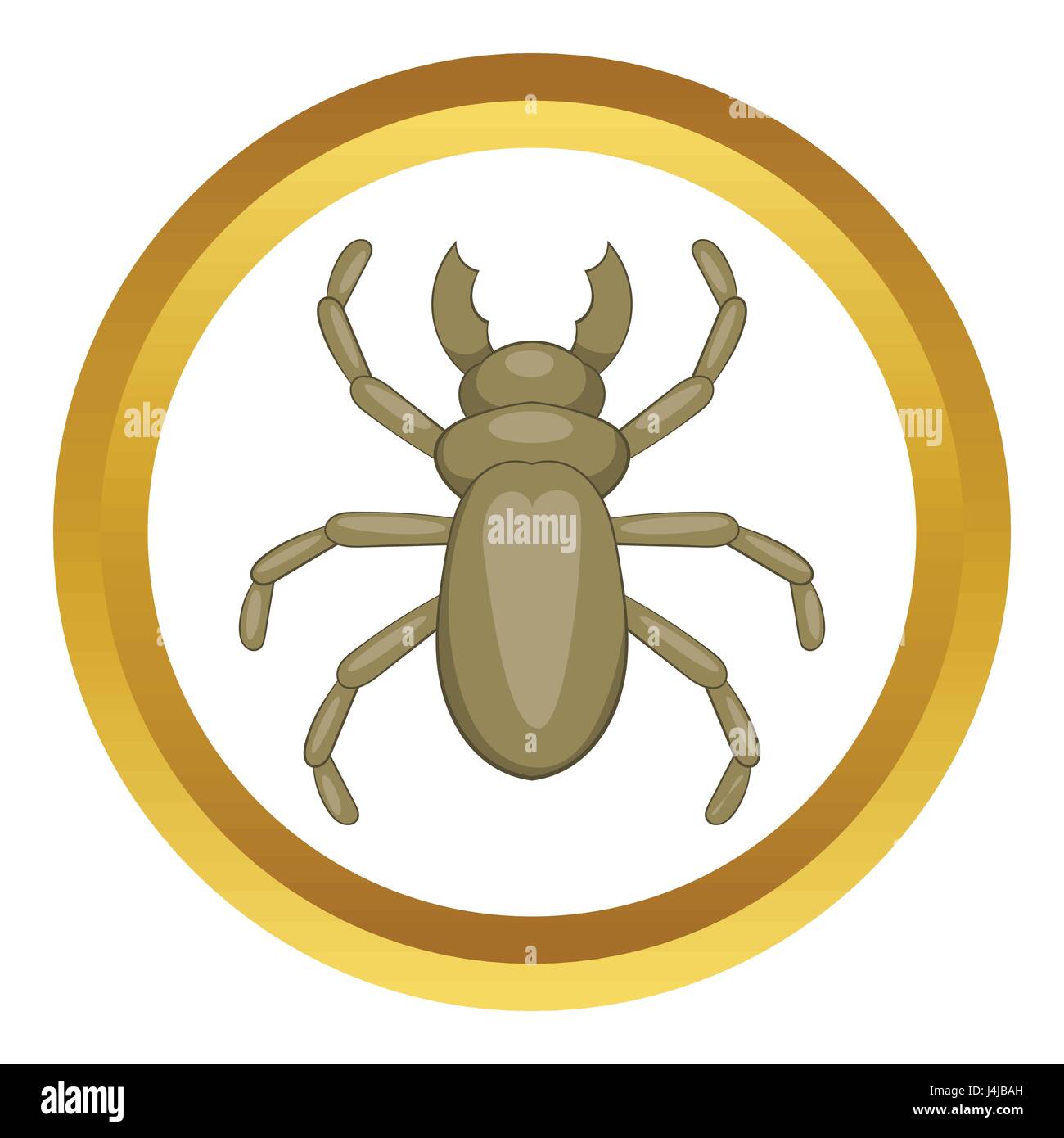 Beetle tarli icona vettore Illustrazione Vettoriale