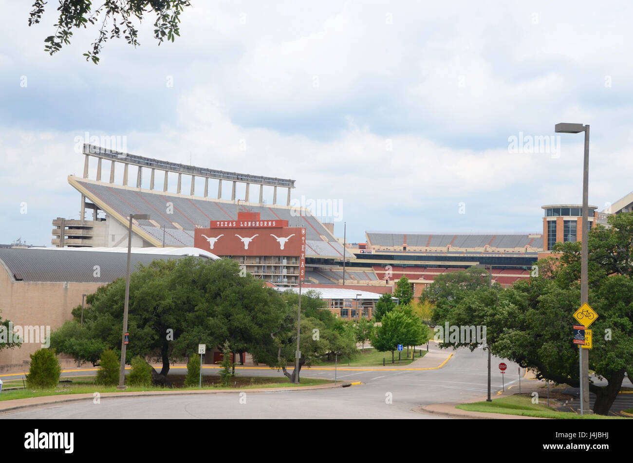 Il texas longhorns football Stadium su un non game day Foto Stock
