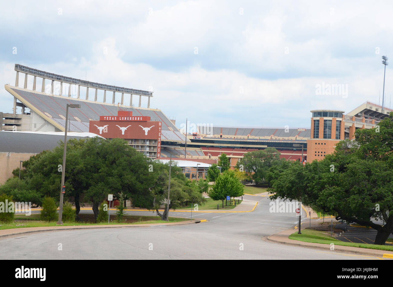 Il texas longhorns football Stadium su un non game day Foto Stock