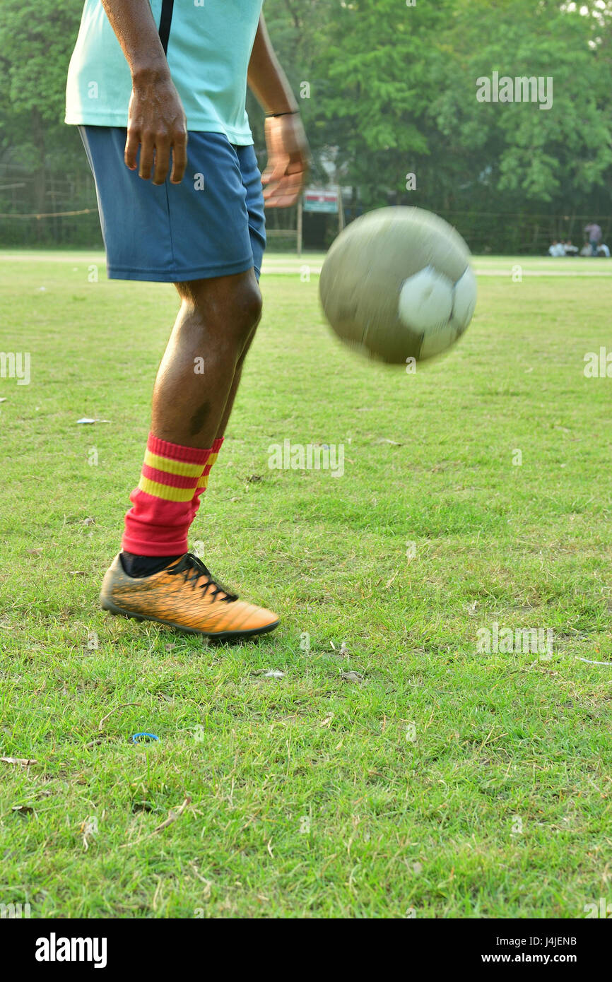 Calcio giocoleria Foto Stock