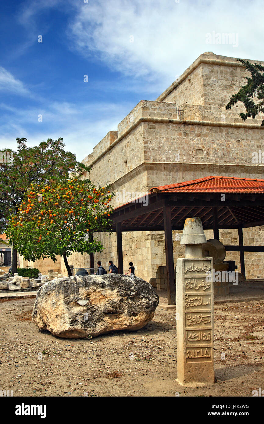 Il castello di Lemessos (Limassol) che ospita il Museo Medievale di Cipro. Foto Stock