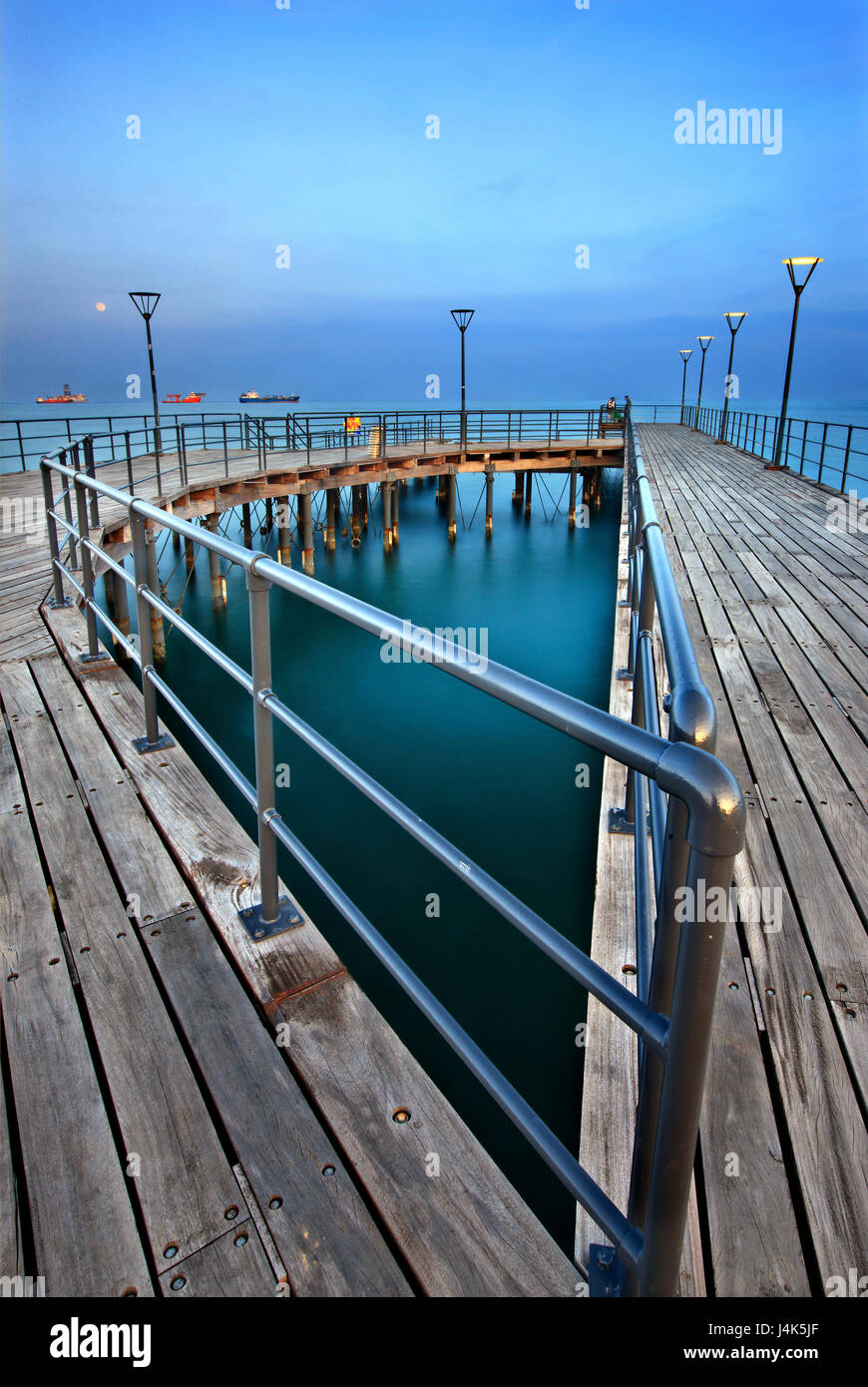 Pontile Lemessos (Limassol) accanto al parco delle sculture, Cipro. Foto Stock