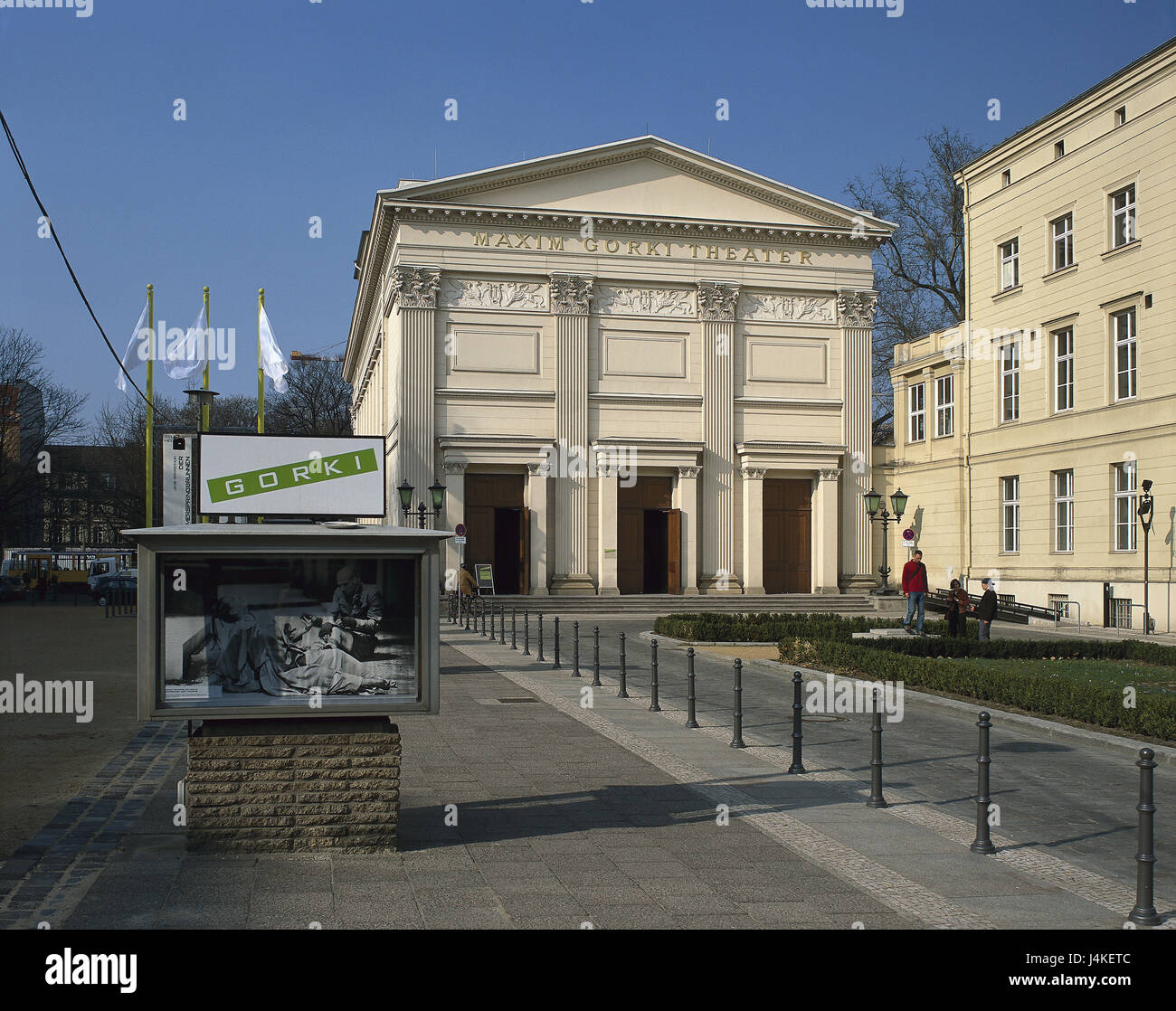 Germania Berlino centro, Maxim Gorki teatro di Europa, Berlino, città capitale, teatro, edificio, struttura, architettura, cultura, arte, luogo di interesse, estate Foto Stock