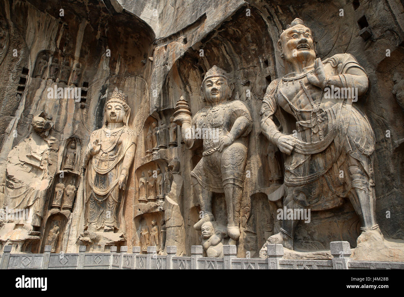 Le Grotte di Longmen, Henan, Cina Foto Stock