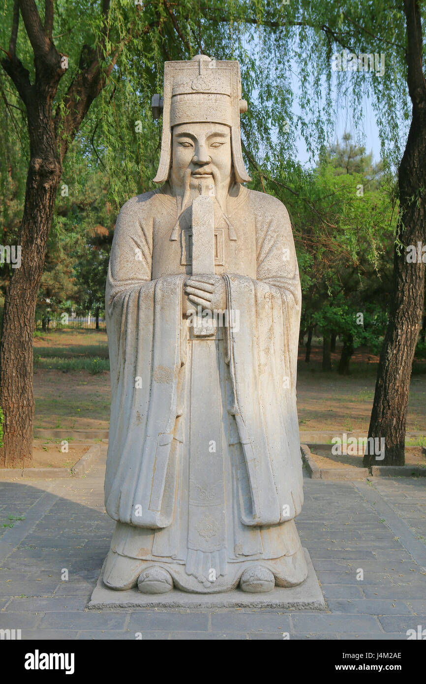 Tombe imperiali del Ming e le dinastie di Qing, vicino a Pechino, Cina Foto Stock