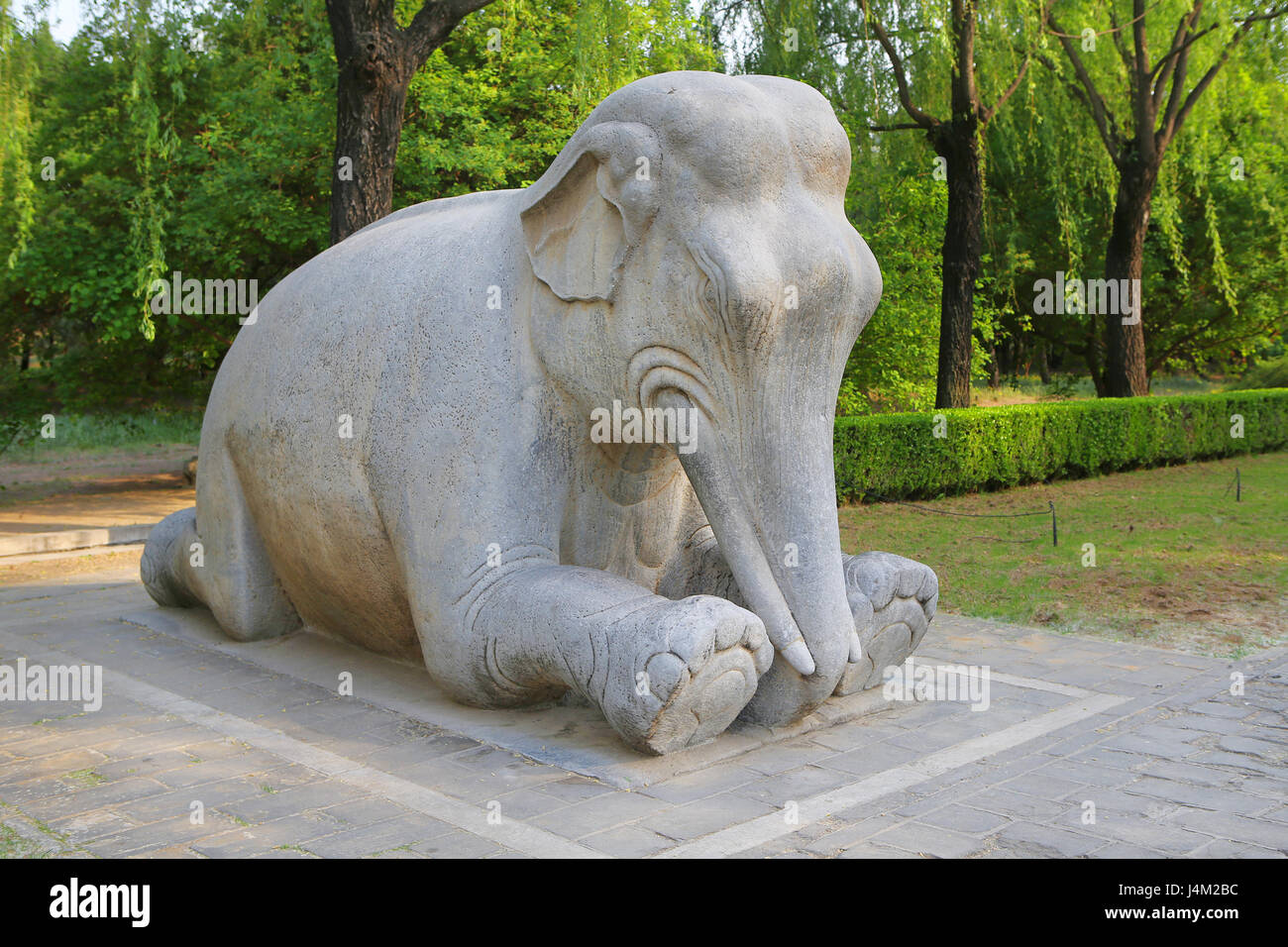 Tombe imperiali del Ming e le dinastie di Qing, vicino a Pechino, Cina Foto Stock