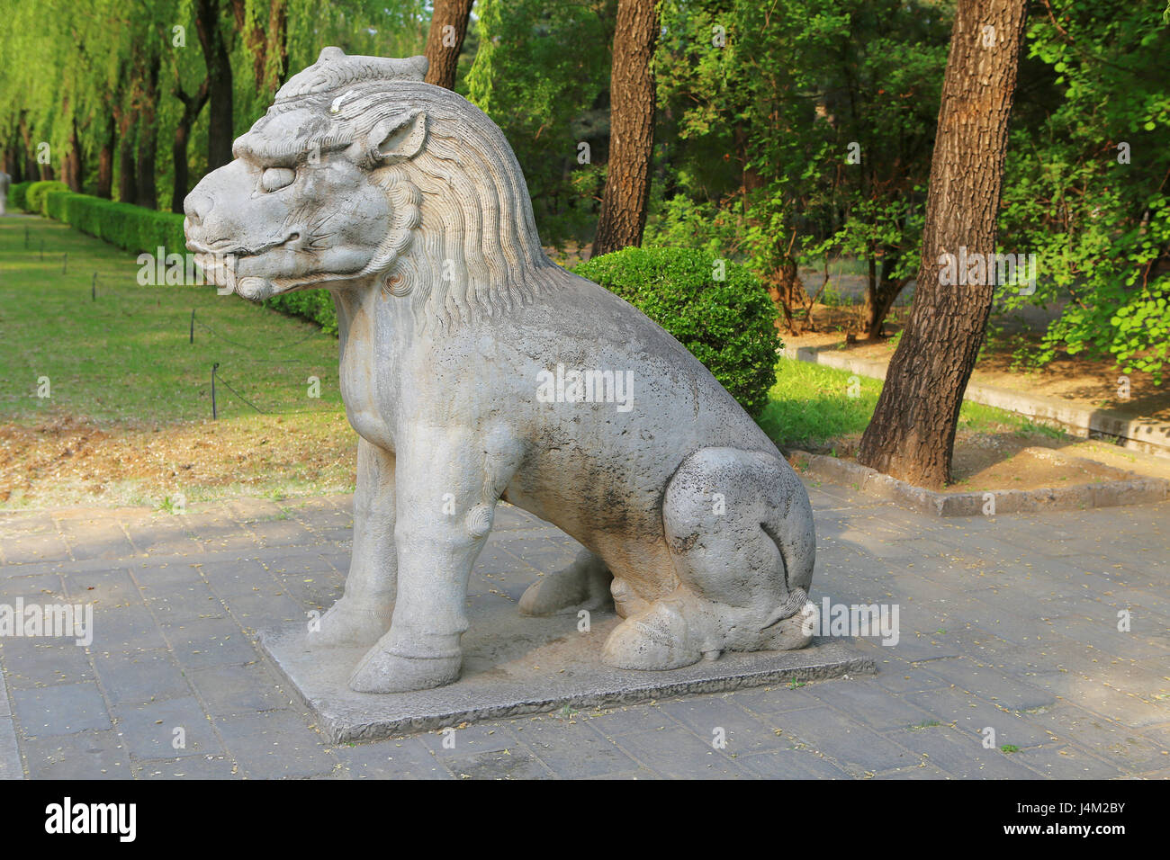 Tombe imperiali del Ming e le dinastie di Qing, vicino a Pechino, Cina Foto Stock