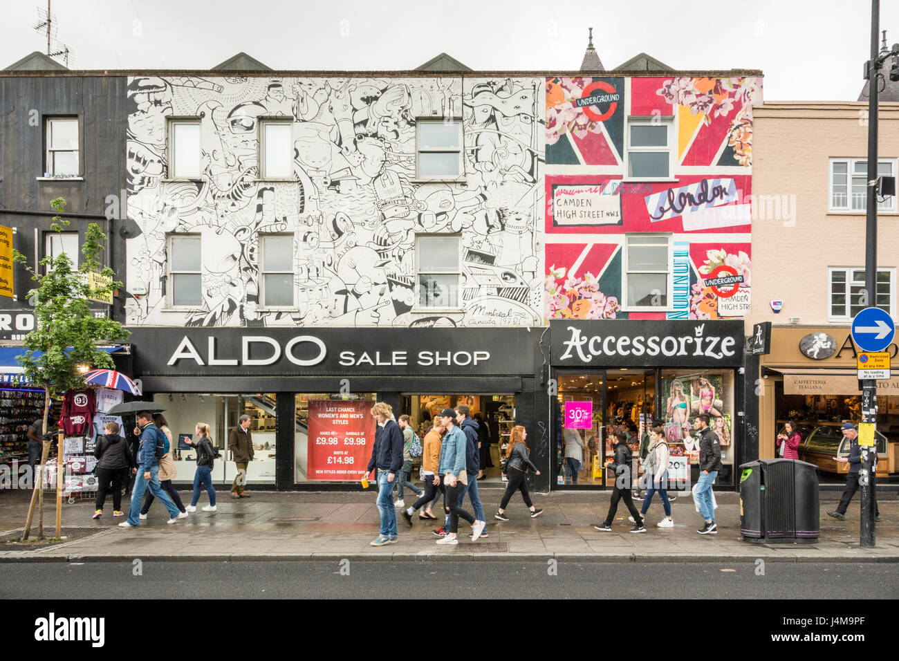 Il mercato di Camden in NW1, London, Regno Unito Foto Stock