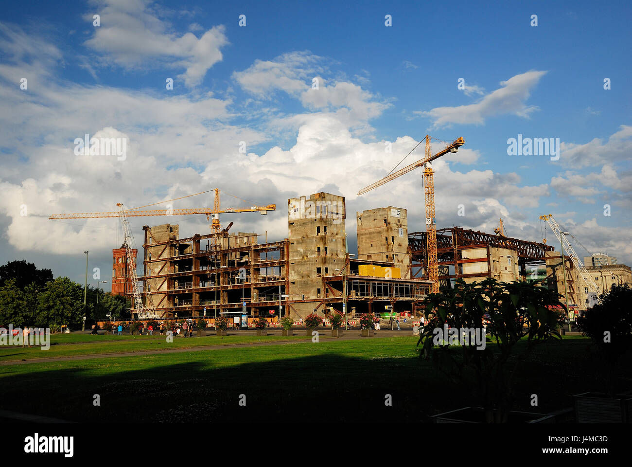 Berlino, Edificio, edifici, centrale, rivestimenti, rivestimenti, constructionPalast der Republik Mitte Palazzo della Repubblica Foto Stock