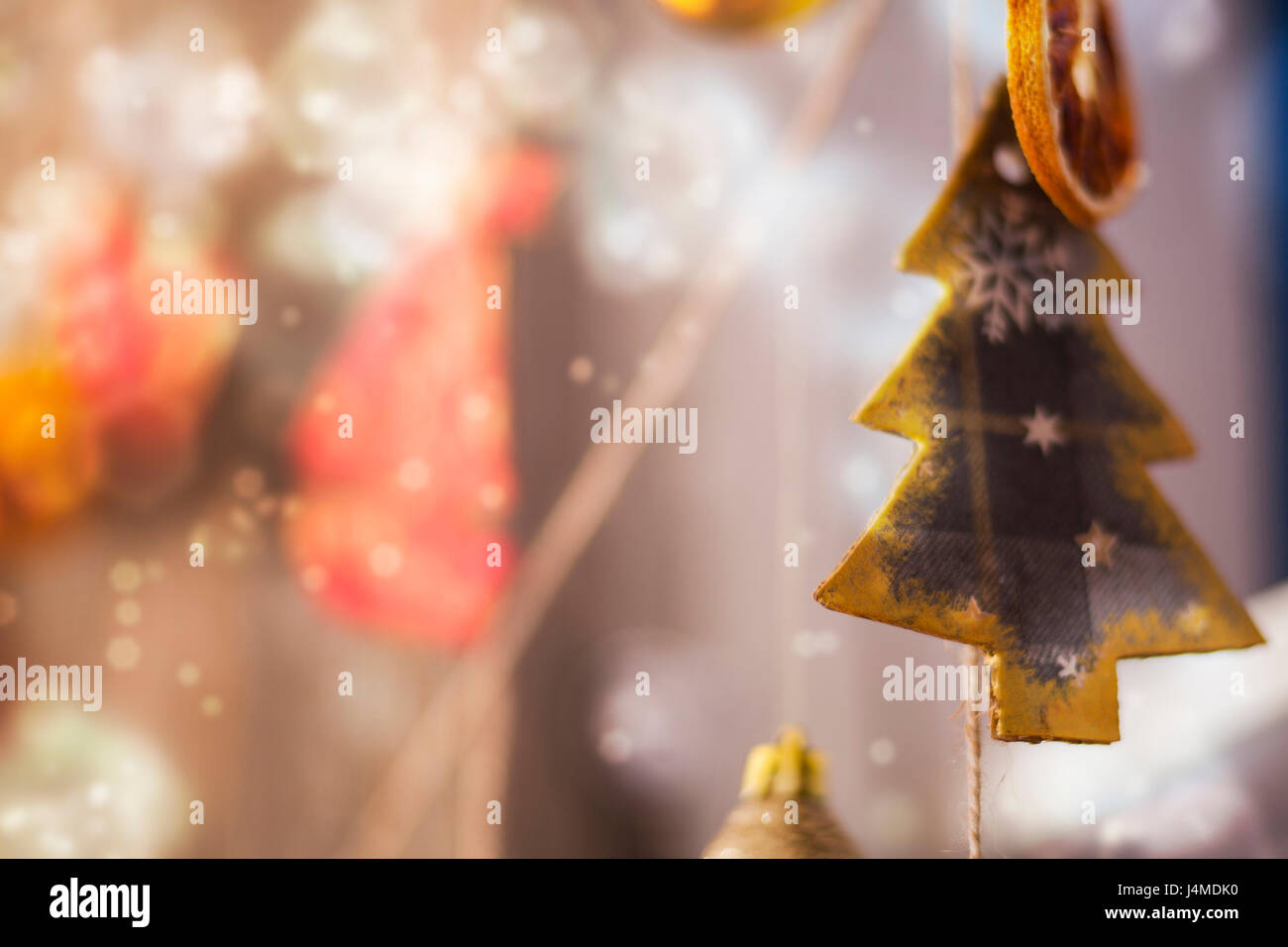 Close up di albero di Natale ornamento Foto Stock