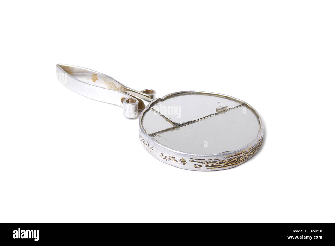 Antico specchio rotto Foto Stock